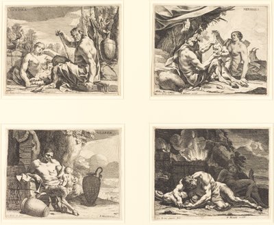 Las Cuatro Estaciones del Día de Charles Le Brun