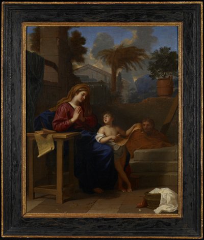 La Sagrada Familia en Egipto, c.1660 de Charles Le Brun