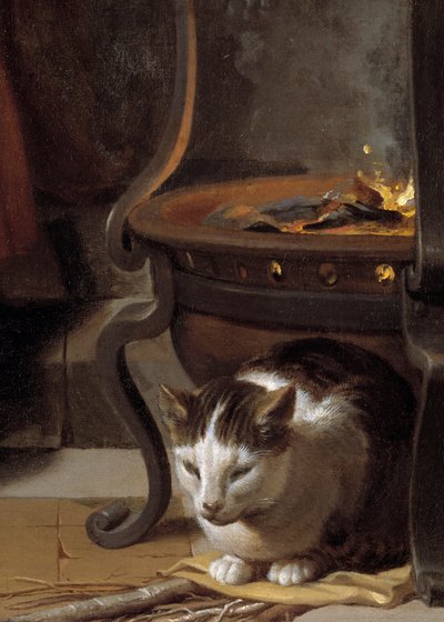 El sueño del Niño Jesús (detalle) de Charles Le Brun