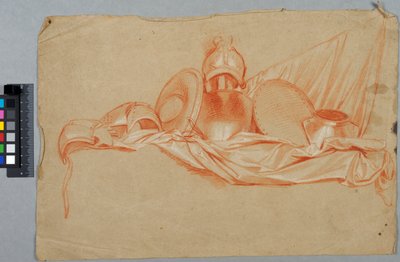 Trofeos sobre un estandarte de seda de Charles Le Brun