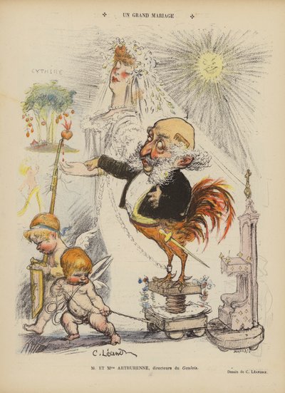 Un gran matrimonio. Ilustración para Le Rire de Charles Leandre