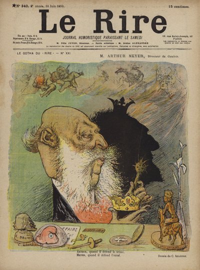 Arthur Meyer, Ilustración para Le Rire de Charles Leandre