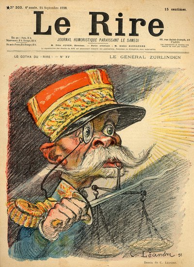 Caricatura del General Zurlinden, de la portada de 