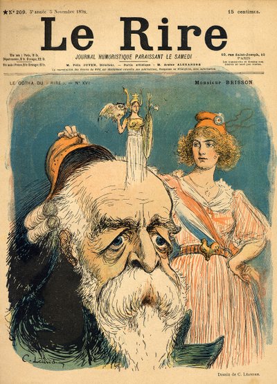 Caricatura de Henri Brisson, de la portada de 