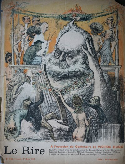 Centenario del nacimiento de Victor Hugo, ilustración para Le Rire de Charles Leandre