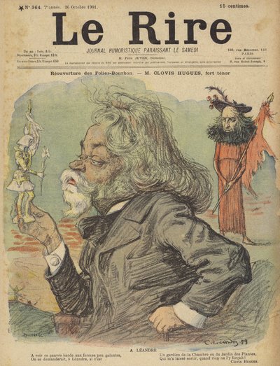 Clovis Hugues, Ilustración para Le Rire de Charles Leandre