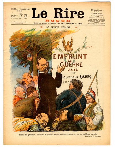 Portada de "Le Lire rouge", Satírico en Colores de Charles Leandre