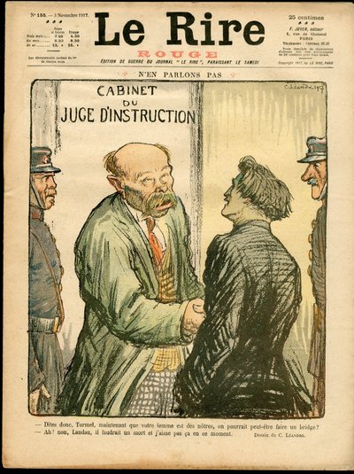 Portada de "Le Lire rouge", Satirique en Couleurs de Charles Leandre
