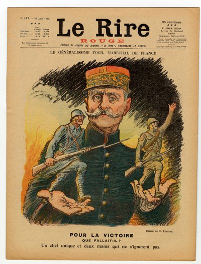 Portada de "Le Lire rouge", Satírico en Colores de Charles Leandre