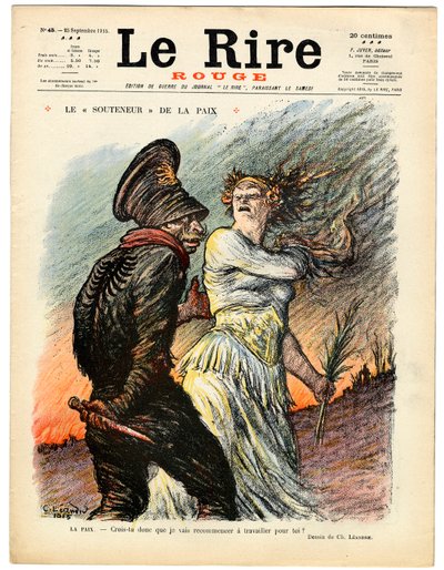 Portada de “La Risa Roja”, Satírico en Colores de Charles Leandre