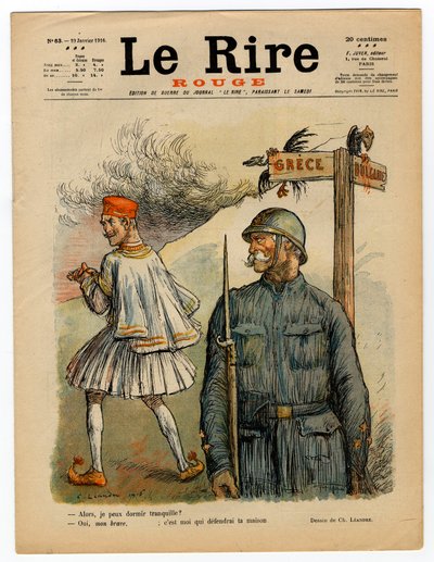Portada de "La Risa Roja", Satírico en Colores de Charles Leandre