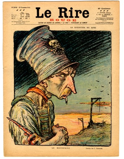 Portada de "The Red Laughter", Satírico en Colores de Charles Leandre
