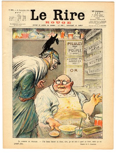 Portada de "La Risa Roja", Satírico en Colores de Charles Leandre