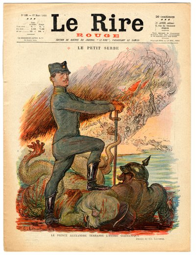 Portada de "La Risa Roja", Satírico en Colores de Charles Leandre