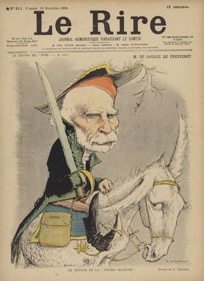 De Saulce De Freycinet, Ilustración para Le Rire de Charles Leandre
