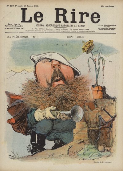 Don Carlos, Ilustración para Le Rire de Charles Leandre