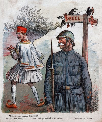 Grecia: Primera Guerra Mundial de Charles Leandre