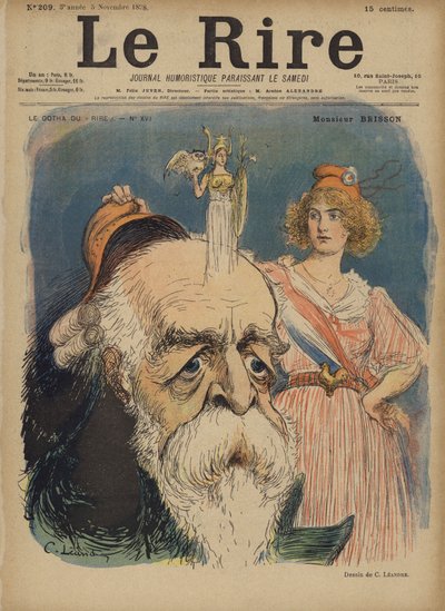Henri Brisson, Ilustración para Le Rire de Charles Leandre