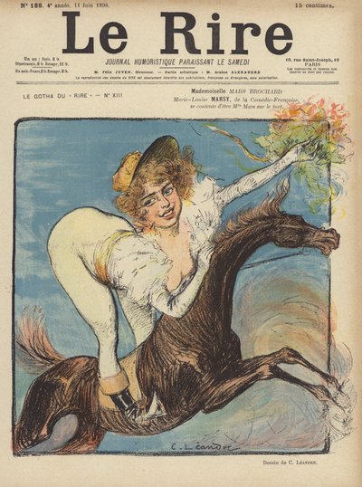 Ilustración para Le Rire de Charles Leandre