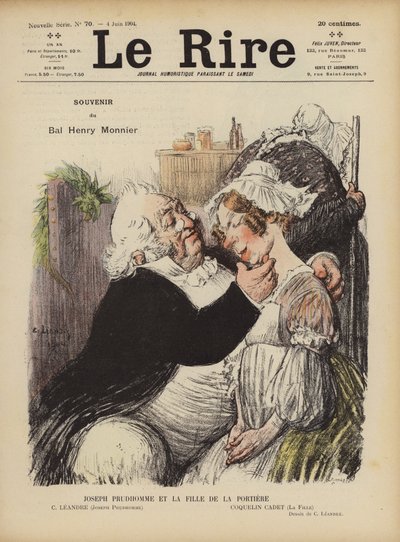 Ilustración para Le Rire de Charles Leandre