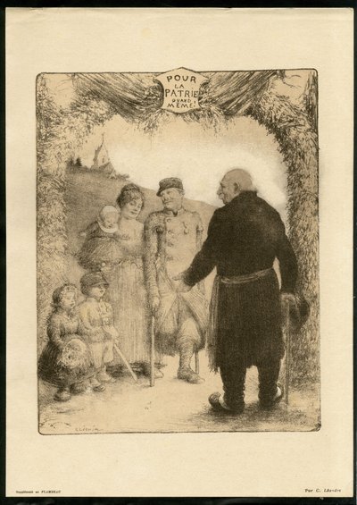 Ilustración de Charles Leandre (1862-1934) - Hoja volante de Charles Leandre