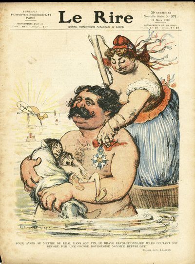 Ilustración de Charles Leandre (1862-1934) para la portada de Le Lire de Charles Leandre
