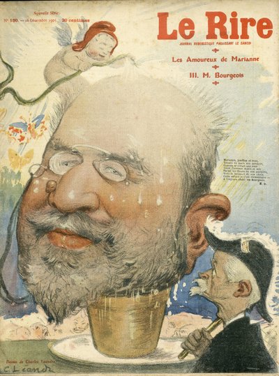 Ilustración de Charles Leandre (1862-1934) para la portada de Le Rire de Charles Leandre