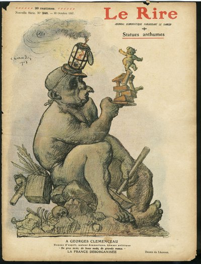 Ilustración de Charles Leandre (1862-1934) para la portada de Le Rire de Charles Leandre