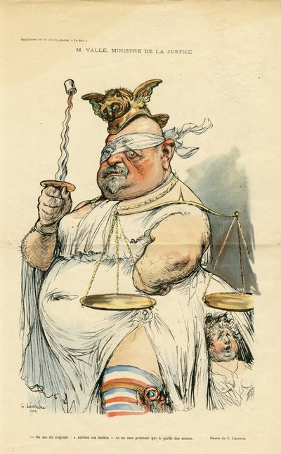 Ilustración de Charles Leandre (1862-1934) para la portada de Le Rire de Charles Leandre