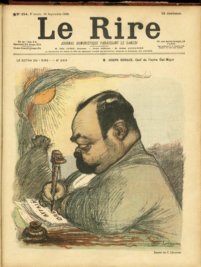 Ilustración de Charles Leandre (1862-1934) para la portada de Le Rire de Charles Leandre