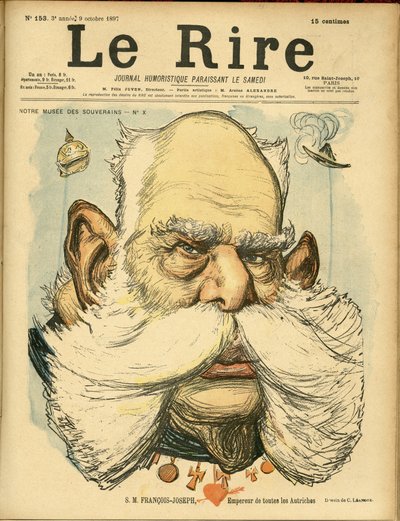 Ilustración de Charles Leandre para la portada de Le Rire de Charles Leandre