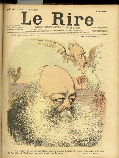 Ilustración de Charles Leandre para la portada de Le Rire de Charles Leandre