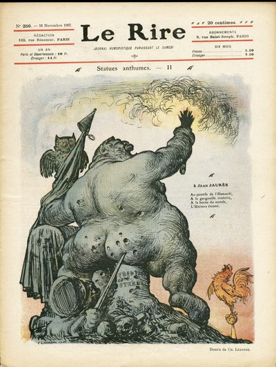 Ilustración de Charles Leandre (1862-1934) para la portada de Le Rire de Charles Leandre
