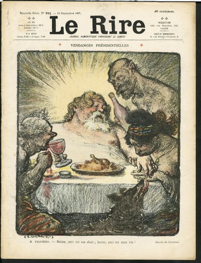 Ilustración de Charles Leandre para la portada de Le Rire de Charles Leandre