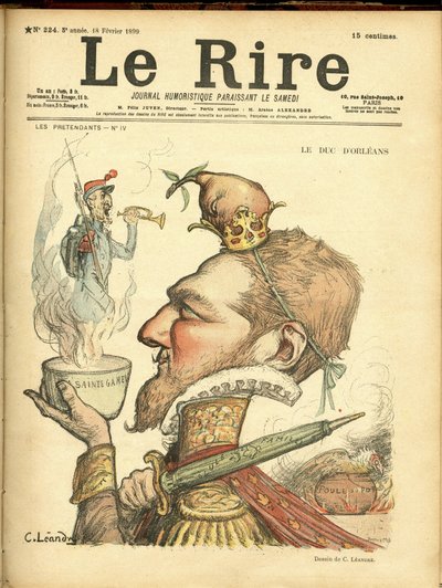 Ilustración de Charles Leandre para la portada de Le Rire de Charles Leandre