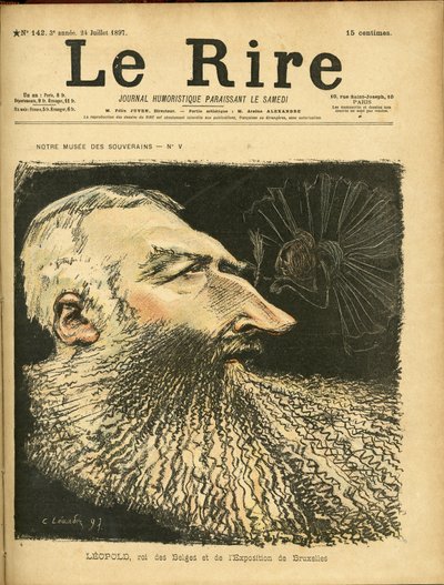 Ilustración de Charles Leandre (1862-1934) para la Portada de Le Rire de Charles Leandre