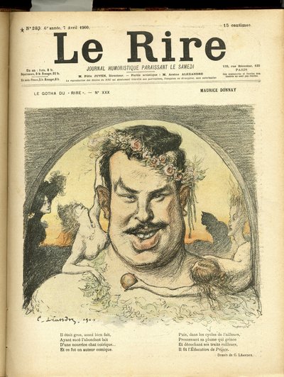 Ilustración de Charles Leandre (1862-1934) para la Portada de Le Rire de Charles Leandre
