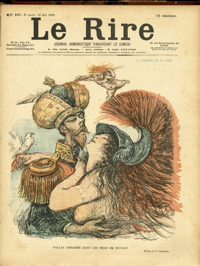 Ilustración de Charles Leandre para la portada de Le Rire de Charles Leandre