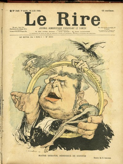 Ilustración de Charles Leandre para la portada de Le Rire de Charles Leandre