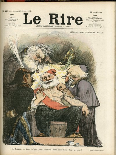 Ilustración de Charles Leandre (1862-1934) para la portada de Le Rire, no. 415 de Charles Leandre