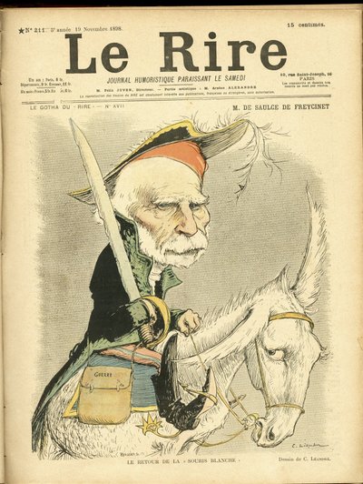 Ilustración de Charles Leandre (1862-1934) en Le Lire de Charles Leandre