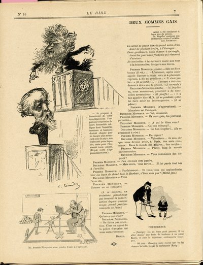 Ilustración de Charles Leandre (1862-1934) en Le Rire de Charles Leandre