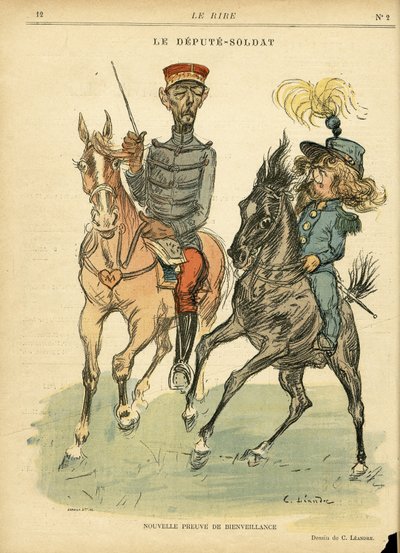 Ilustración de Charles Leandre (1862-1934) en Le Rire de Charles Leandre