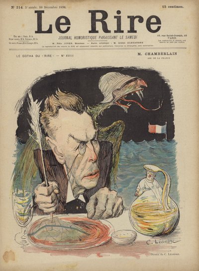 Joseph Chamberlain, Ilustración para Le Rire de Charles Leandre