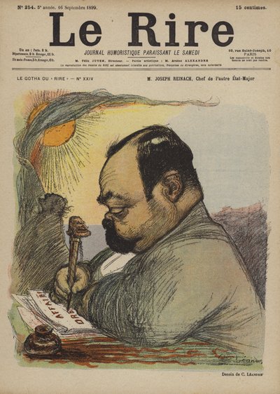 Joseph Reinach, Ilustración para Le Rire de Charles Leandre