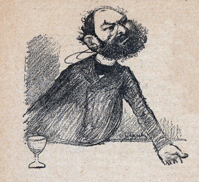 Leon Bourgeois (1851-1925) estadista francés - grabado en “Nuestro Querido Soberano” por Paul Bosq - ilustración de Charles Leandre (1862-1934) 1898 de Charles Leandre