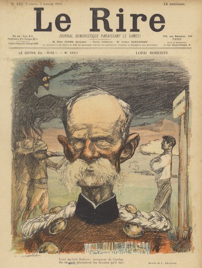 Lord Roberts, Ilustración para Le Rire de Charles Leandre