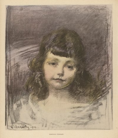 Retrato de un niño de Charles Leandre