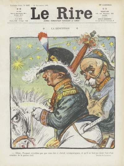 Repetición. Ilustración para Le Rire de Charles Leandre