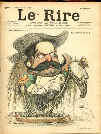 La risa, satírico en colores de Charles Leandre